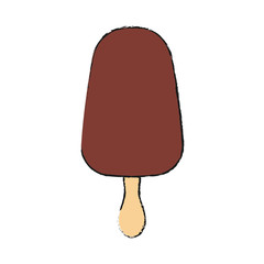 ice cream bar icon over white background colorful design vector illustration