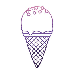ice cream icon over white background vector illustration