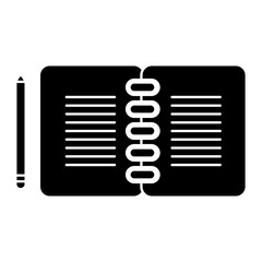 notebook with pencil icon