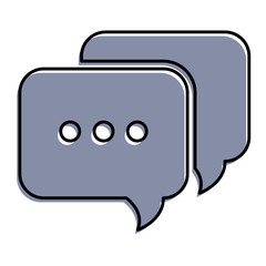 speech bubble isolated icon