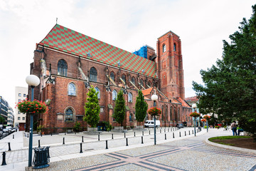 Naklejka premium view of St Mary Magdalene Church in Wroclaw city
