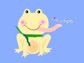 Cute frog card