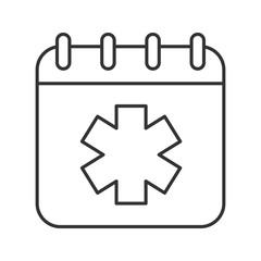 Obraz premium World Ambulance Day linear icon