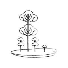 tree icon over white background vector illustration