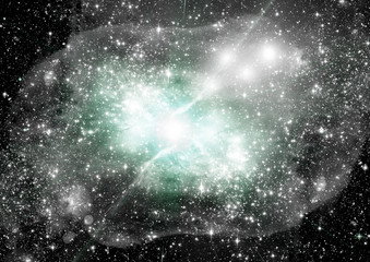 galaxy in a free space