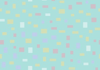 Seamless pattern with rectangles with stripes on a light background. Repeating vector pattern.