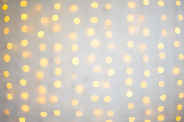 Christmas and new year lights background with bokeh effect