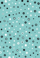 Seamless circles pattern. Vector repeating texture.