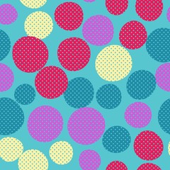 Seamless dots background. Vector repeating texture.