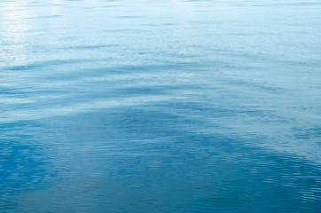 Closeup Surface Ocean Blue Sea Water, Abstract Background Texture.
