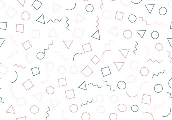 Memphis seamless pattern. Vector repeating texture.