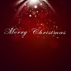 Merry Christmas red Card