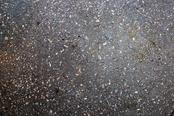 Texture of concrete floor background with small stones