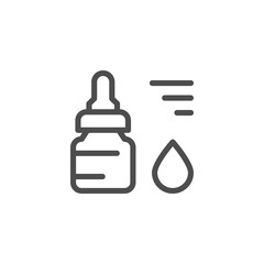 Drops line icon