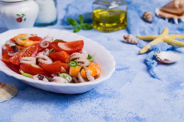 Salad with seafood
