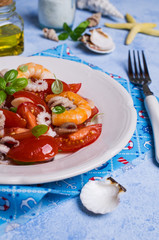Salad with seafood