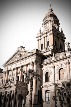 in south africa close up of the   city hall