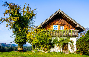 Fototapeta na wymiar old bavarian farmhouse