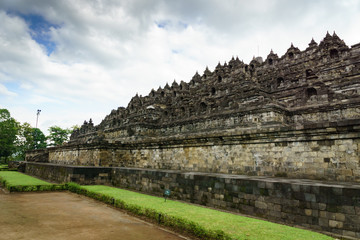 Fototapeta na wymiar Borobudur temple view, Yogyakarta, Jawa, Indonesia.