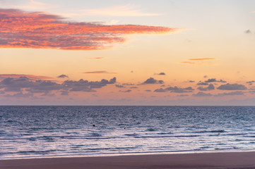 Sunrise on Omaha Beach in Normandy France