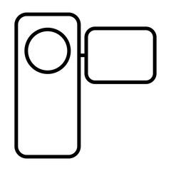 Camcorder  thin line icon. Vector pictogram