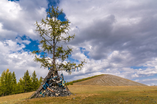 Obo - cult place among the Mongolian people