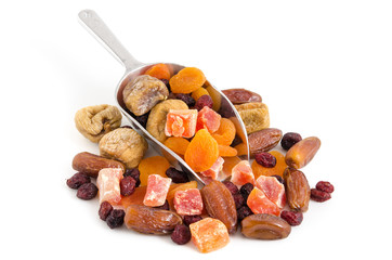 Mischung getrockneter Früchte