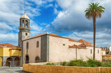 Fototapeta premium Church of Santo Domingo and Former Convent of San Benito Abad in La Orotava, Tenerife, Spain