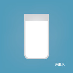 glass of milk icon- vector illustration