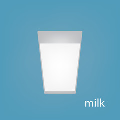 glass of milk icon- vector illustration