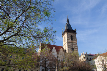 The New Town Hall buildings on Charles Square , Prague