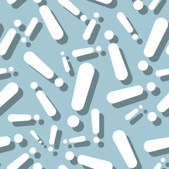 Exclamation Mark Sign Shadow Seamless Background