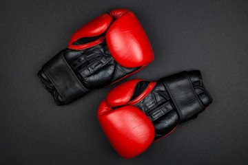 Red boxing gloves