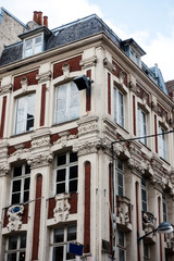 Obraz premium antique building view in Old Town Lille, France