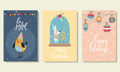 3 Christmas cards