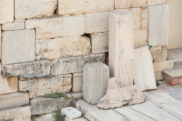 Old details of the Athenian Acropolis