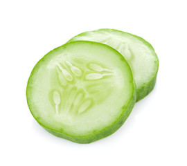 Cucumber isolated on the white background