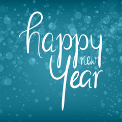 Lichtpunkte - Happy New Year in blau