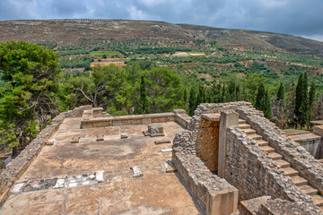 Fototapeta na wymiar Knossos palace on Crete, Greece