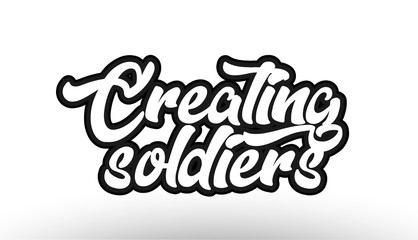 Obraz premium black beautiful graffiti text word expression typography 