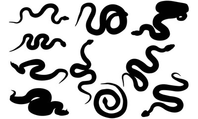 Viper Silhouette Vector Graphics