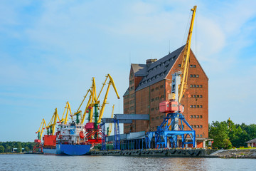 Kaliningrad, the building is an old grain Elevator in trading port