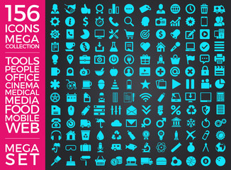 Set Of Icons, Quality Icon Collection Vector Design Eps 10