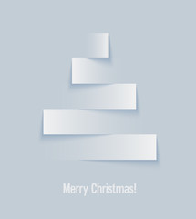 Abstract paper Christmas tree.