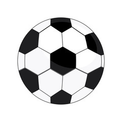 Soccer ball isolated on white background, Vector illustration