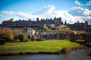 Photo sur Plexiglas Travaux détablissement Fortified city of Carcassonne