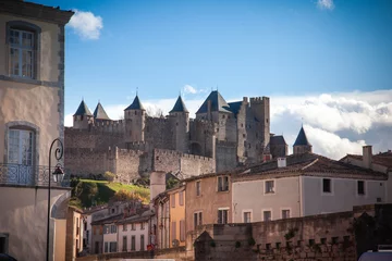Papier Peint photo Travaux détablissement Fortified city of Carcassonne
