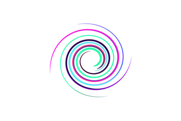 spiral rainbow background