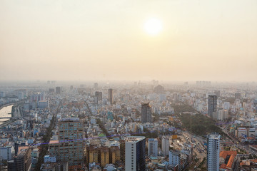 Ho Chi Minh, Vietnam: 29 January, 2015: View on slums of Saigon