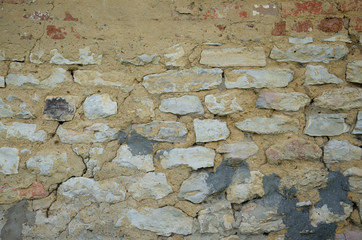 Background of old stone wall.Rough texture.